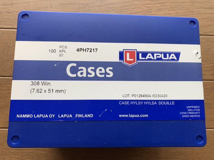 未開封新品 LAPUA ラプア薬莢 308Win 100個入のフリマ情報 | ガンオク