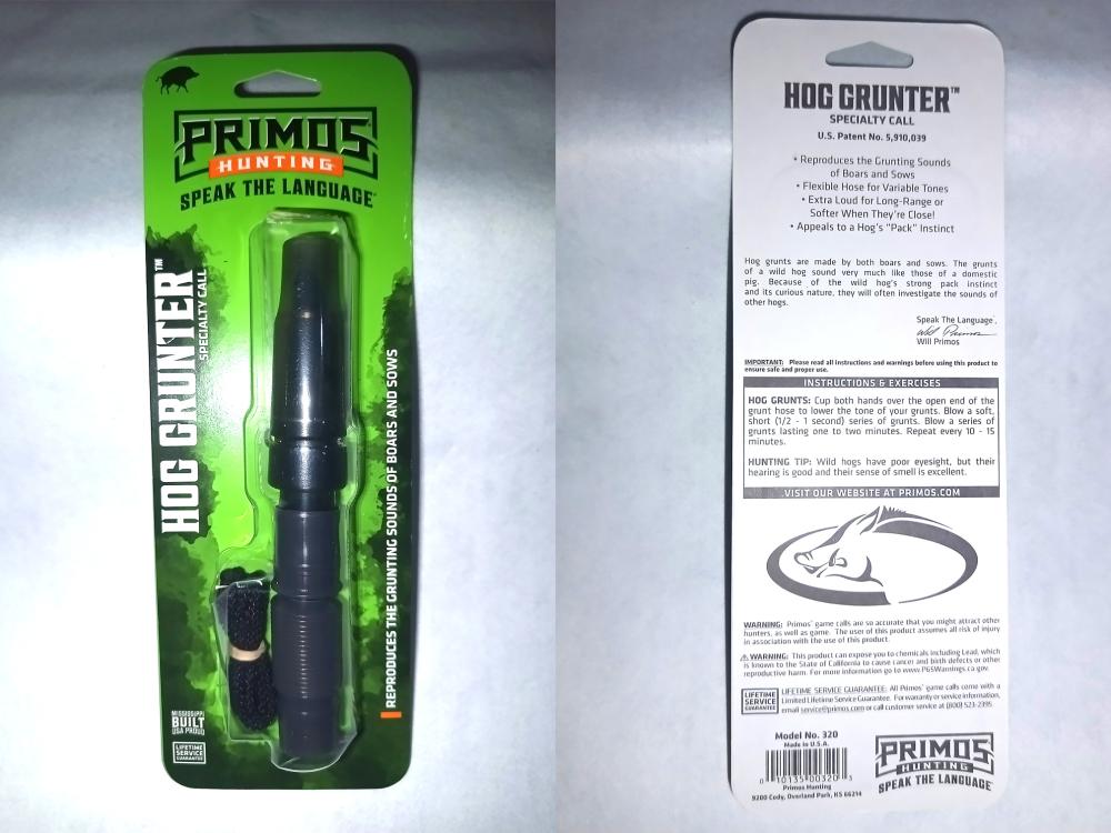 プリモス PRIMOS ホグコール Hog grunter 猪笛 狩猟 可笑し 