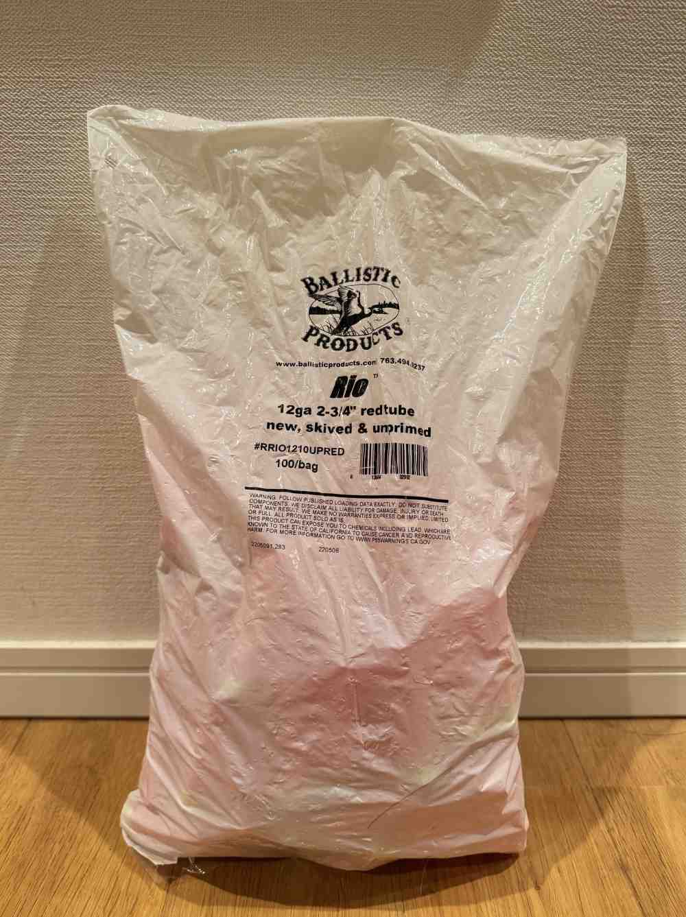 「Rio 12GA 2-3/4インチ 未使用空薬莢（100個）」のメイン画像