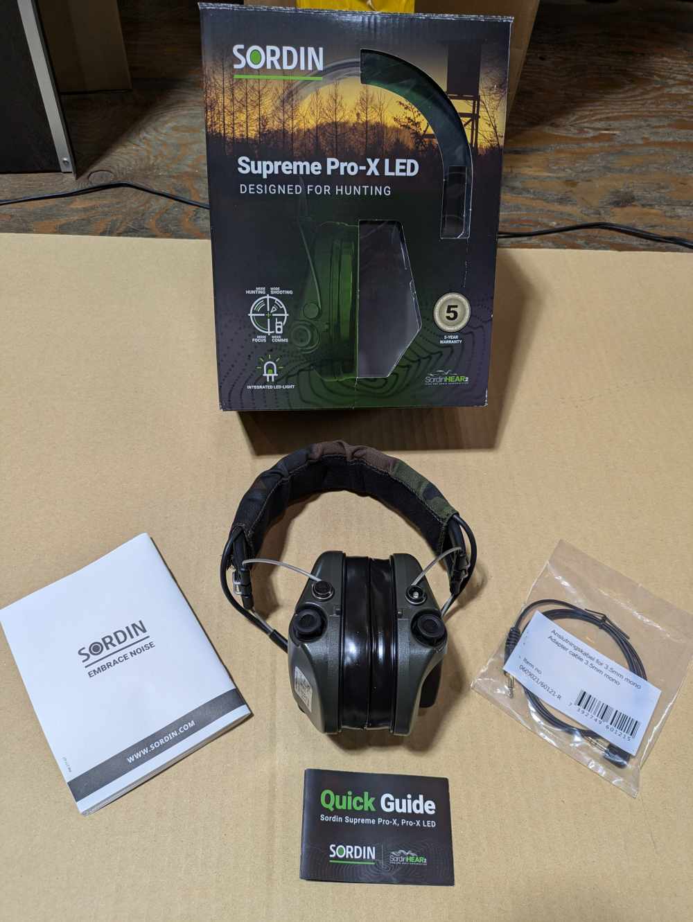「Sordin Supreme Pro–X LED 未使用に近い」のメイン画像