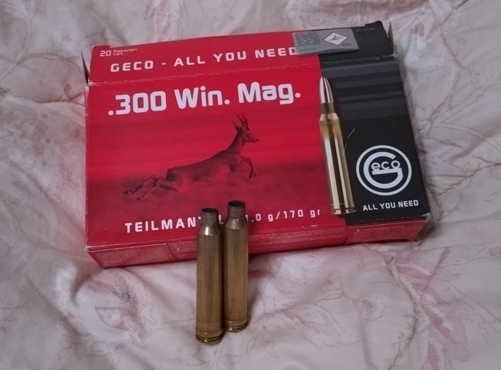 「GECO 300WIN MAG 使用済み薬莢　２０個」のメイン画像