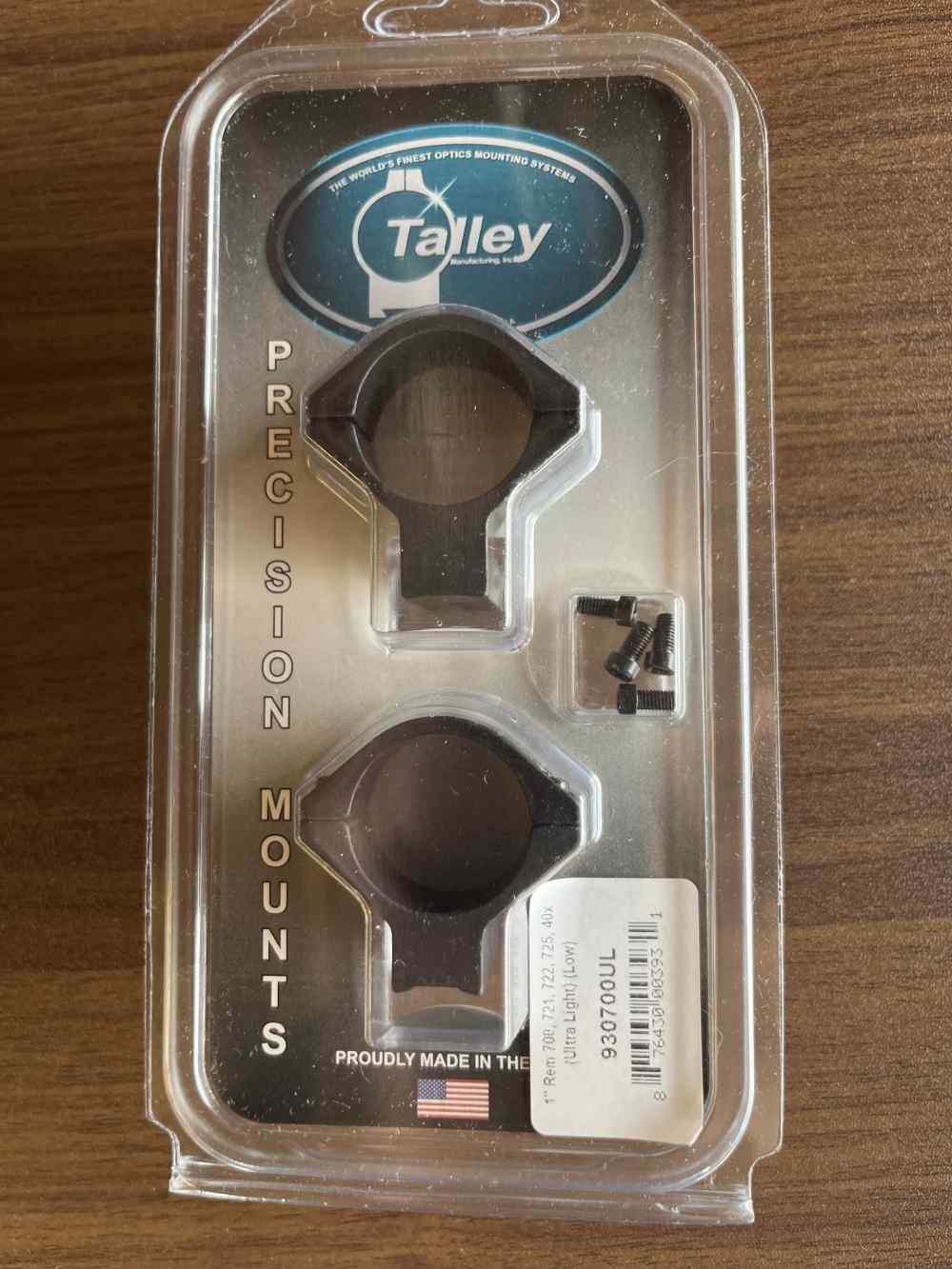 「Talley 超軽量スコープリング　レミントンM700SA」のメイン画像