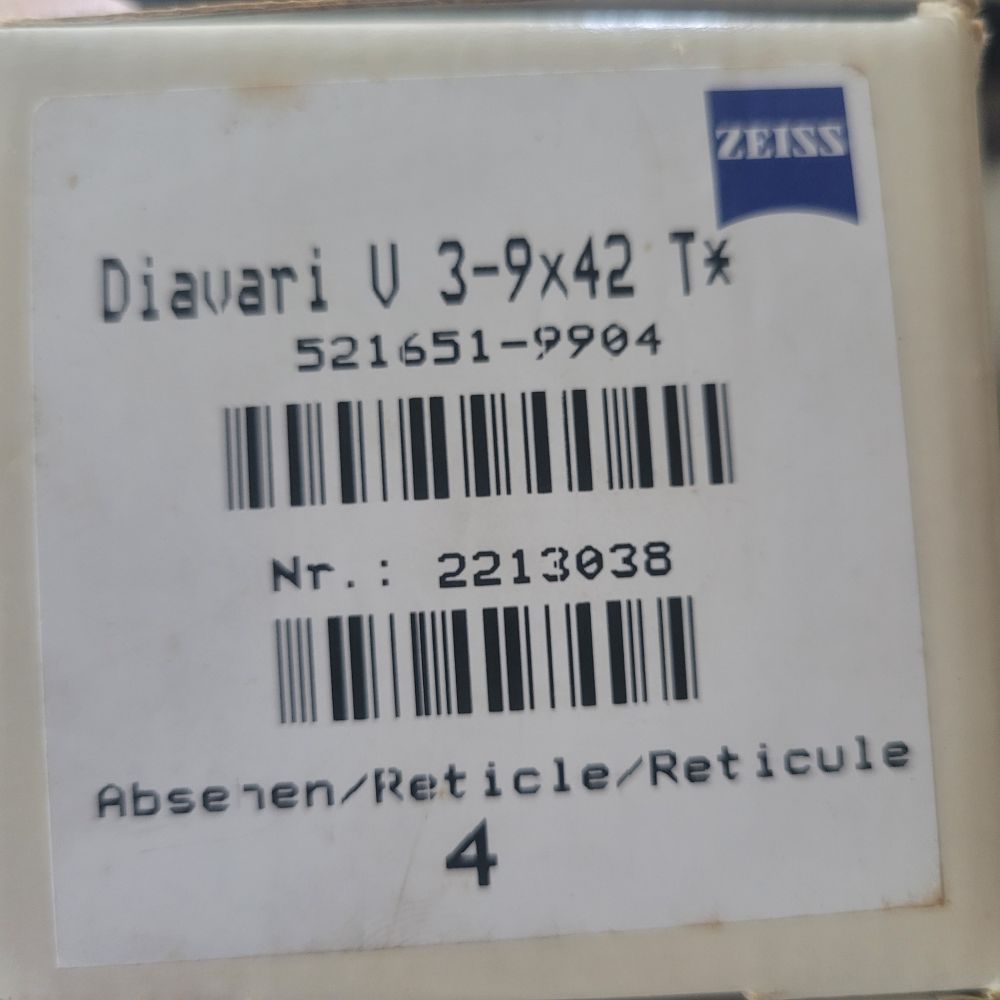 「ZEISS Diavari 3x9x42」のメイン画像
