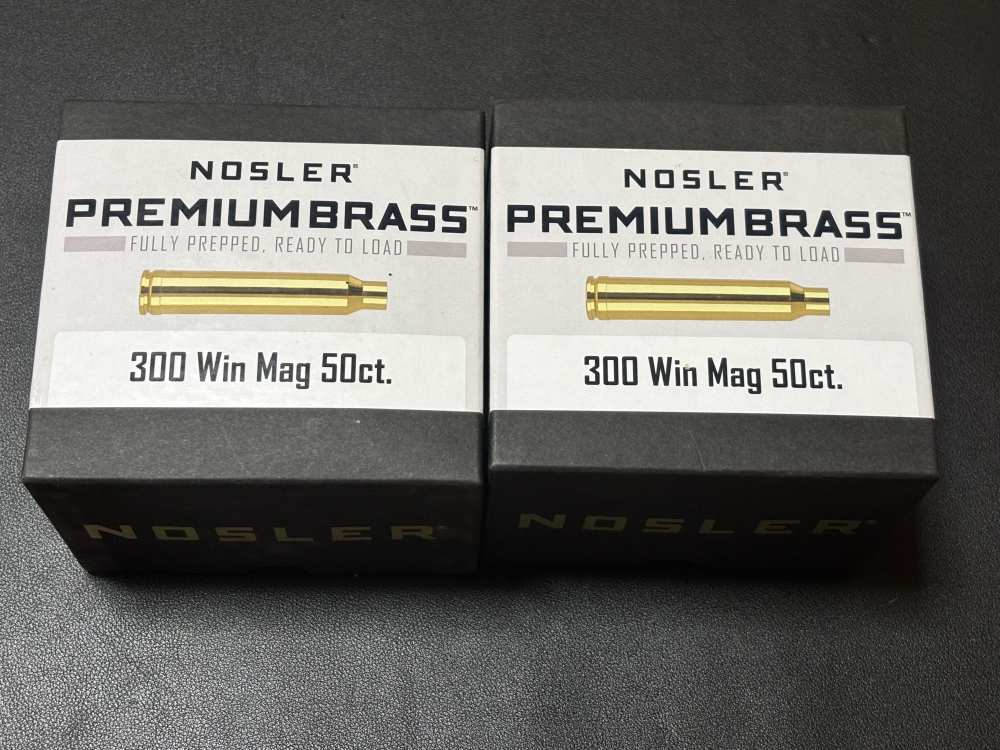 「NOSLER 300WinMAGプレミアムブラス薬莢　未開封新品」のメイン画像
