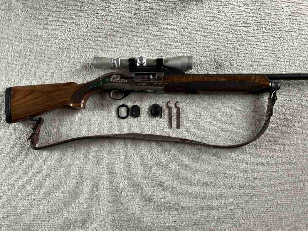 「ベレッタAL391テクニスハーフライフル銃身仕様リューボルトスコープ付」のメイン画像
